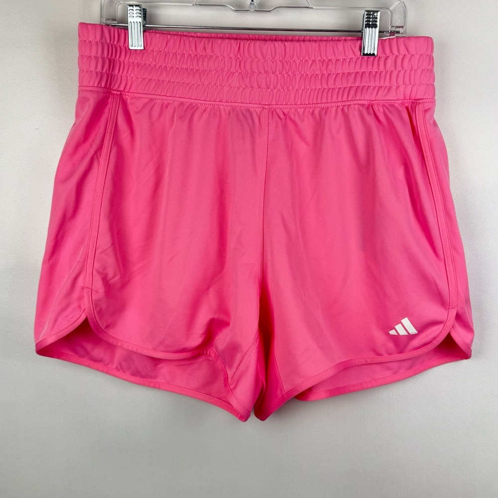 Adidas Women's PacerEssentials Knit High-Rise‎ Shorts. Size L 5”. New with tags